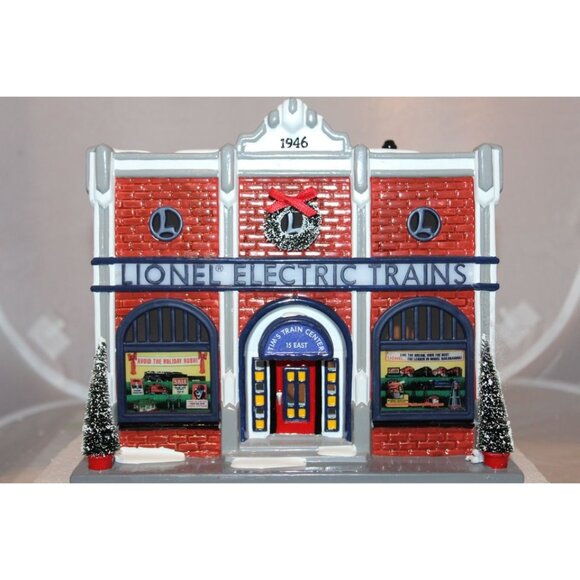 Dept 56 Snow Village - Lionel Electric Train Shop - Picture 2 of 7